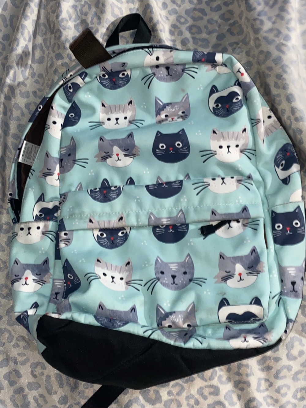 Cute Cat Print Backpack